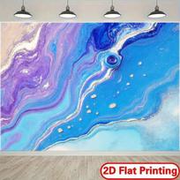 2D Abstract Marble Backdrop Blue Purple Alcohol Ink Party Background 47.2x31.5inch/120*80cm