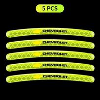 Car Wheel Sticker Reflective Rim Decal For Chevrolet Equinox Silverado Trailblazer Bolt Cruze Captiva Spark Tahoe Z71 Aveo SS