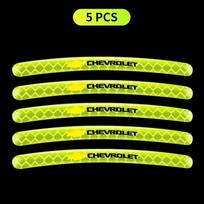5/10/15/20pc Car Wheel Hub Reflective Sticker Tire Rim Reflective Strips For Chevrolet Cruze Captiva Sail Corsa Aveo Accessories