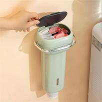 Wall Mounted Disposable Cup Holder Multi Layer Paper Cup Rack Storage Organizer for Home Kitchen Bathroom Office Use one size žalia