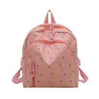 Small Size School Bag Korean Styles Girls Handbag Casual Women Floral Backpack  Daily Use rožinė