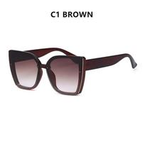 FashionCat eye Designer Sun Glasses Luxury Oculos De Sol Women Premium Grade Vintage Sun glasses Square Oversized Glasses