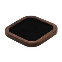 Velvet Wood Rings Tray Geometry Ring Earring Holder Simple Earrings Display Tray  Desk style 6