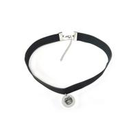 BTS Black Choker Necklace, Kpop Themed Neck Collar with Engraved Pendant, ARMY Fans Jewelry Accessory 1