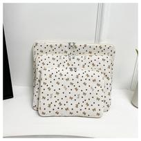 New Corduroy Laptop Case Protective Shockproof Laptop Sleeve Lightweight Flower Print Tablet Case Travel 11 inches balta