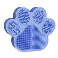 Cat Paw 2-in-1 Silicone Brush Cleaner  Suitable for Various Makeup Brushes mėlyna