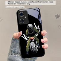 Street motorcycle map For Redmi Note 14 Pro+ 13 Pro 8 9 9S 12S 10 Pro 11 12 13C 14C A3 12 13 K60 Ultra Black Glass Phone Case Redmi Note 10 Pro