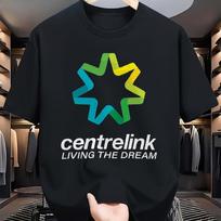 Men's Women's Vintage Anime Retro Gaming T-Shirt Tee with Star Living The Dream Centrelink Graphic S įvairiaspalvis
