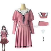 The Fragrant Flower Blooms With Dignity Waguri Kaoruko Cosplay Costume Long Wig JK Uniform Carnival Women Casual Daily Set L