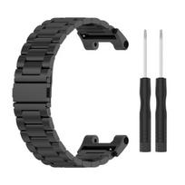 Metal Watchband Wear-resistant Kindly to Skin Cozy Wear Easy Installation Fashion Replacement Strap Adjustable Smart Wristwatch Band Watch A