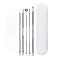 5/8Pcs Professional Facial Blackhead Remover Tweezers, High-Precision Stainless Steel Tweezers-Needle-Nose Pliers Tool Kit