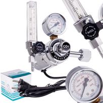 Reduktor Argon Co2 Z Rotametrem Podgrzewaczem Gazu 230V Podgrzewacz Gazowy