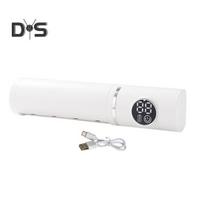 UV dantų šepetėlio dezinfekavimo priemonė LCD ekranas, 4 lizdai, USB įkraunamas, sieninis vonios kambario dantų šepetėlio laikiklis Elektrinis dantų šepetėlio valiklis balta