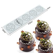 Christmas Tree Fondant Silicone Mold Flower Lace Pad  Baking Cake Embossing Mold Chocolate Biscuit Printing Tool Decorative Chip white