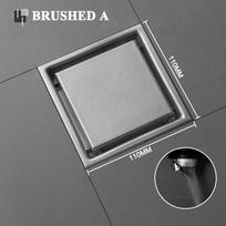 Brushed Gold Black Brushed 304Stainless steel Bathroom Floor drain Square Shower Room Anti Odor And Anti Blocking  Drainer