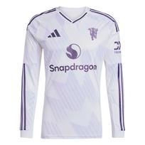 Adidas Aeroready Manchester United 25/26 Away Slim Fit Crew Neck Long Sleeve Football Shirt Men Tops JP3025 XS