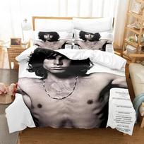 3D The Doors Jim Morrison Patalynės Komplektas Viengulis Twin Pilnas Queen King Dydžio Lovos Komplektas Suaugusiems Berniukų Miegamojo Antklodės Užvalkalų Rinkiniai EU single(135x200cm)