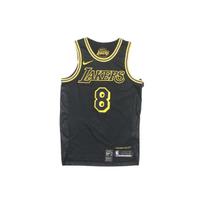 Nike NBA City Edition Los Angeles Lakers Kobe 8 Spalvų Blokų Raidžių Spausdinimo Krepšinio Marškinėliai Vyriškas marškinėlis Juodas AJ6430-010
