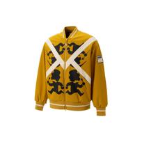 Puma X Staffonly X Monopoly Collaboration Cartoon Print Color Block Zip Baseball Collar Padded Jacket Unisex Jacket Brick-Yellow 539893-84 M
