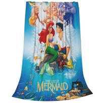 Mažosios undinėlės animacinis aksominis pledas Ariel anime princesės pledas lovai kelionėms super minkštas pledas 30x40in