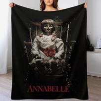 Nauja mergina, kuri myli demoną Annabelle Creation The Haunted Doll Šaunios dovanos Mesti pledas Personalizuota dovana Kūdikių pledai 30x40in