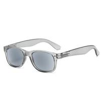 Unisex Retro Classic Reading and Sunglasses with Gray UV380 Lenses - Presbyopic Eyewear for Men and Women. +2.50