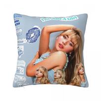 Pillow Cover Sabrina Carpenter American Singer Custom DIY Cushion Cover Vintage Pillow Case For Sofa Home Decorative Pillowcases 12x12Inch
