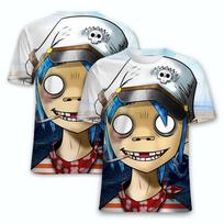 Rock Gorillaz Unisex T-shirts 3D Print Anime Men's T-shirt Summer Street Hip-hop Trend Tees Fashion Short Sleeve O-Neck Y2k Tops S