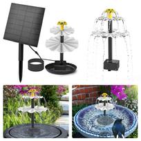 3 Tiered Water Fountain with Solar Panel Solar Bird Bath Fountain Outdoor Bird Feeder Multifunction for Courtyard Patio Balcony China Mainland