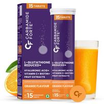 Carbamide Forte Glutathione Effervescent 600mg with Vitamin C Hyaluronic Acid Vitamin E Biotin 15 Tablets