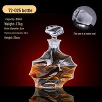Handmade Engraved Glass Whisky Decanter