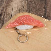 1PC Simulated Food Pendant Simulated Sushi Model Keychain Japanese Cuisine Sushi Restaurant Dining Window Display Props lašiša