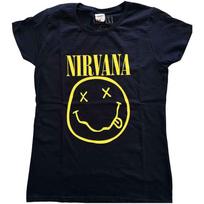 26 Ladies Nirvana Yellow Happy Face Approved Womens T-Shirt Ladies- Unisex T-Shirt M