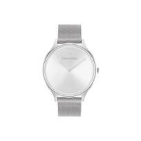 Calvin Klein CK Fashion Minimalist Double Needle Sunray White Dial Milanese Strap Quartz Watch Women watches 25200001 Regular Watch Box,White Dial 25200001