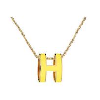 Hermes Pop H serijos pakabukas karoliai Moteriški karoliai Geltonas auksas H147991F-1R Box+Shopping Bag