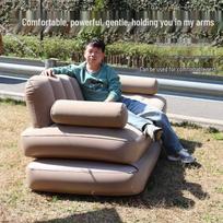 Fully Automatic Inflatable Sofa Bed with Built-in Air Pump for Camping and Home Single Folding Sofa LXS100