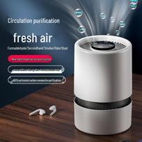 Compact Air Purifier with Negative Ion Technology for Formaldehyde, Smoke, Dust, and Odor Removal