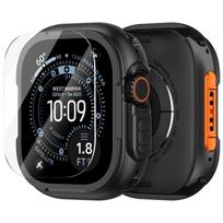 Case for Apple Watch Ultra 3 2 49mm Rugged Protective Bumper with Screen Protector Luxury Zinc Alloy Cover iWatch Ultra2 49 mm Ultra 3-2-1 49mm