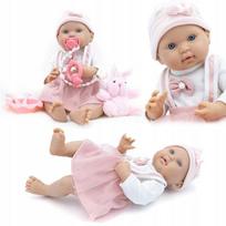 Duża Realistyczna Lalka Bobas Winylowa Gumowa Reborn 46Cm + Akcesoria