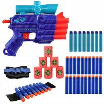 Pistolet Nerf Elite 2.0 Prospect Qs-4 Wild Edition +Cele +Opaska +Strzałki