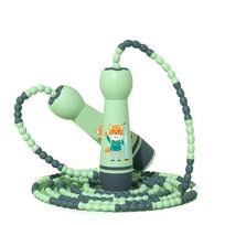 Fillet Design Skipping Ropes Cotton Rope Kids Jump Rope Lovely Child Jumping Rope  Sport Fitness Green-Beaded