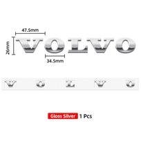 3D ABS raidės su logotipu Automobilio galinės bagažinės emblema Lipdukas Volvo Xc60 Xc90 V40 V60 S60 V50 V90 S80 C40 XC40 V70 XC70 C30 C70 T5 T6