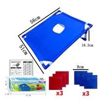 Classic Kids Sandbag Toss Board With Plastic Material For Family Party Interactive Fun mėlyna