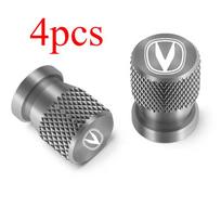 CS35 Plus CS55 PLUS CS75 PLUS Eado UNI-T UNI-K 2025 For Changan Car Accessories 4pcs Aluminum Car Wheel Tire Valve Cap Covers tamsiai pilka spalva