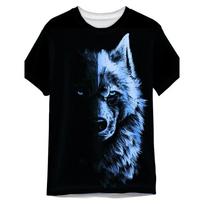 New Bear Wolf 3D T-Shirt For Man Animal Pattern Men's Print Streetwear Short Sleeve T Shirts Oversized Harajuku Tees Tops Clot S smėlis