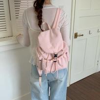 Women Drawstring Rucksack Lightweight Travel Gym Bag Nylon Casual Bookbag for Outdoor Travel College University Campus rožinė