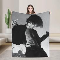 Damiano David Flannel Blankets Autumn  Super Soft Throw Blanket for Kids Adult Home Decor Pattern Bedspread Sofa Bed Cover 80x120cm