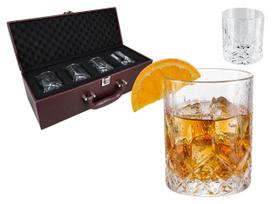 Zestaw 4 Szklanki Do Whisky Koniaku Szkło Elegancki Zestaw Na Prezent