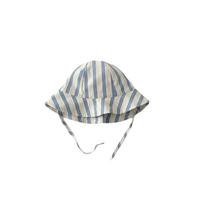 Plaid Baby Bucket Hat Striped Kids Sunhat Various Patterns UV Protection Fisherman Cap  Spring Blue Coarse Stripes