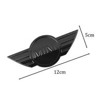 juodas Mini emblemos ABS automobilio priekinio variklio dangčio/galinės bagažinės ženklelis BMW Mini cooper R56 R50 R58 R52 R53 R55 f56 f55 dekoravimo lipdukai